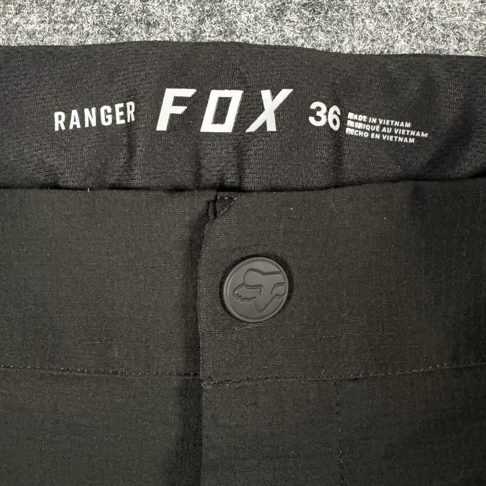 NWOT Mens Fox Racing Ranger Mountain Bike Shorts 12" Black sz 36 - Picture 6 of 6